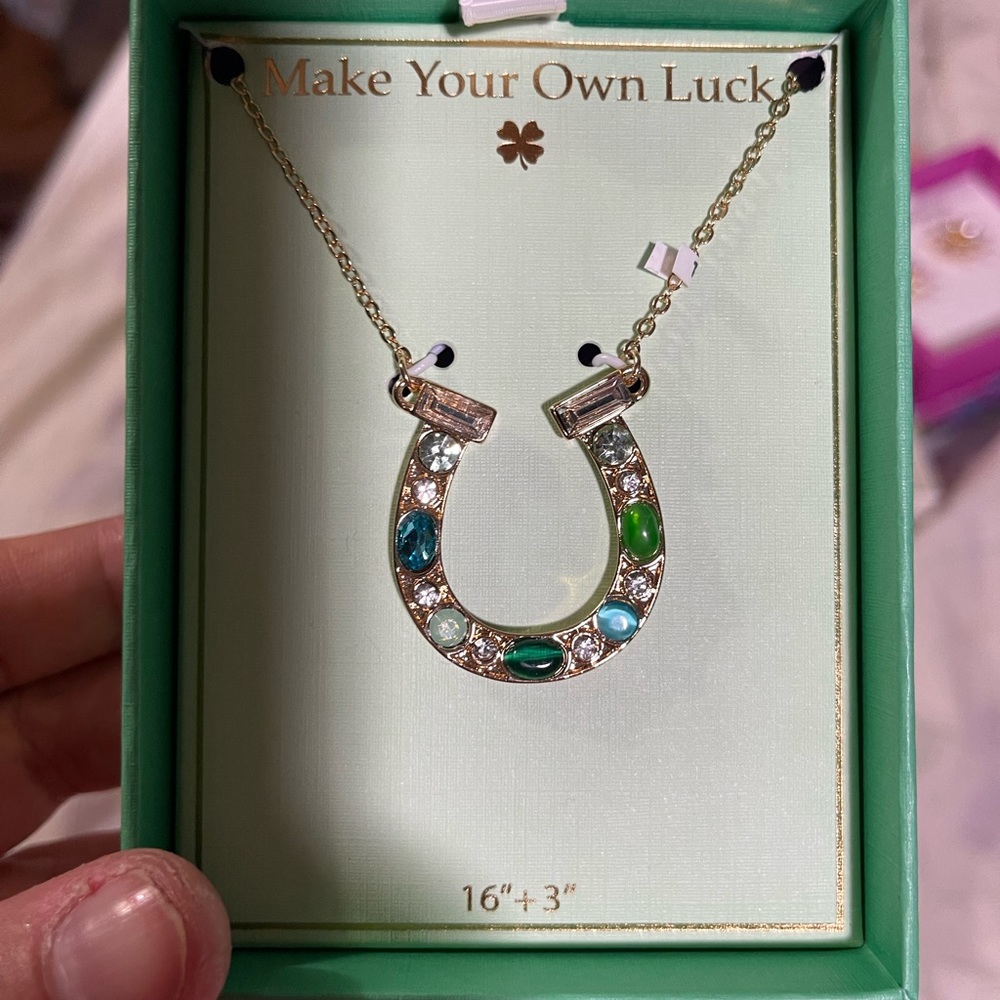 Make Your Own Luck Horseshoe Necklace
